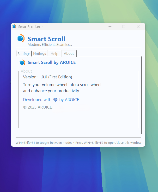 Smart Scroll in use